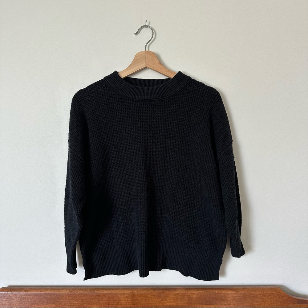 Aerie Waffle Boyfriend Sweater